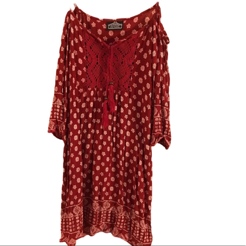 Angie Boho  Drop Cold  Shoulder